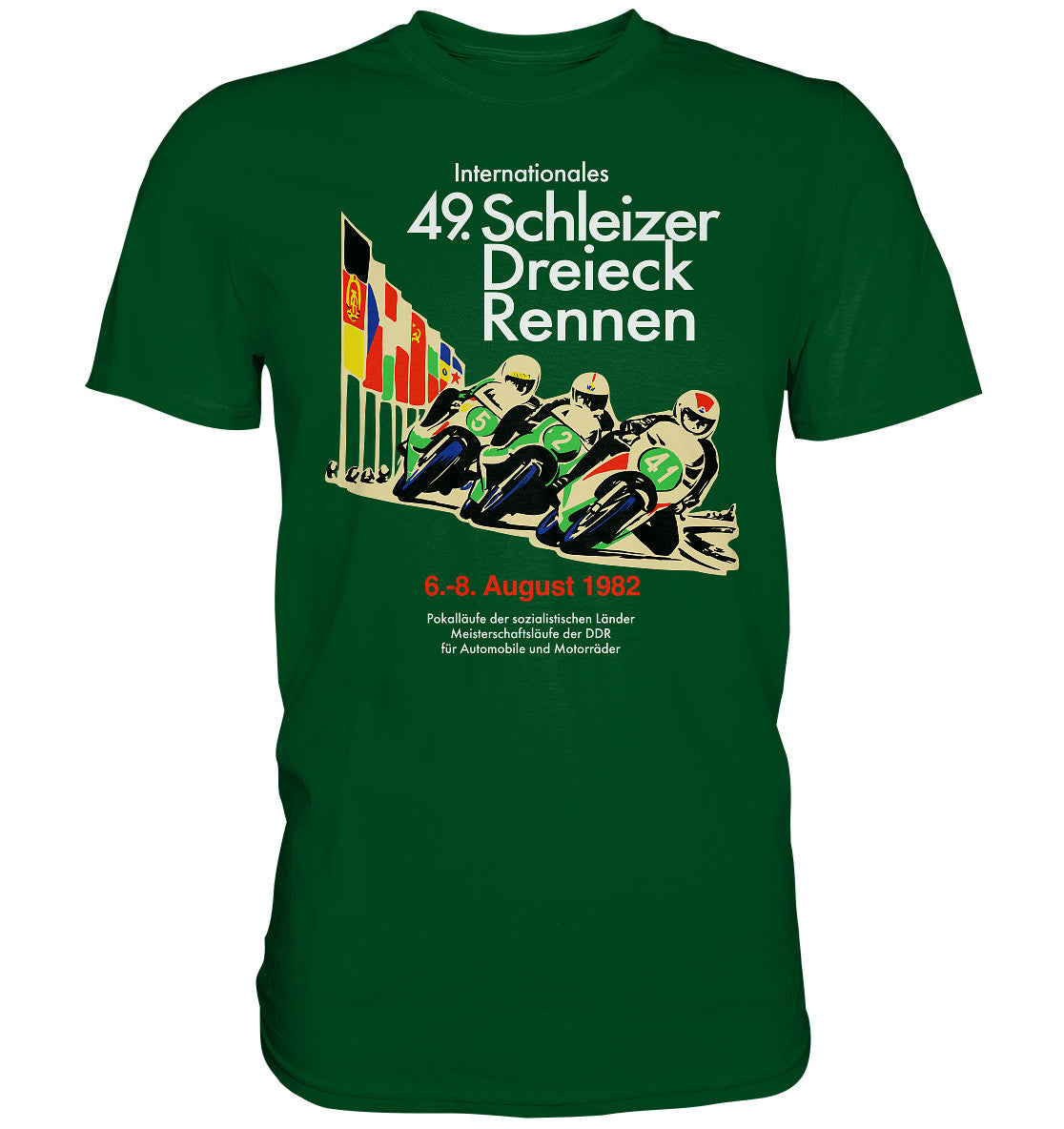 DDR Ostalgie Shirt Unisex • SCHLEIZER DREIECK-RENNEN DDR 1982