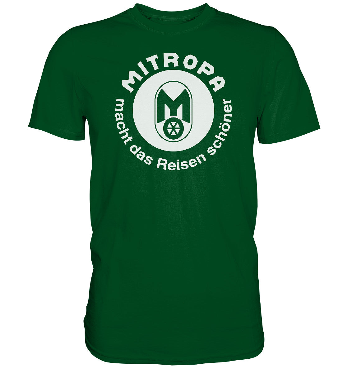 DDR Ostalgie Shirt Unisex • MITROPA MACHT DAS REISEN SCHÖNER - dunkel