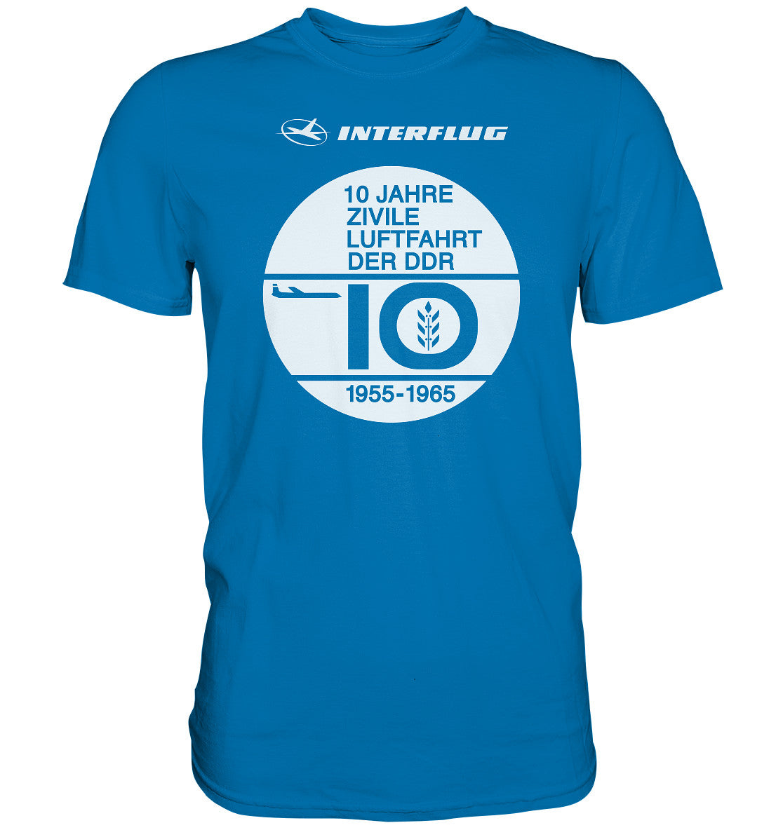 DDR Ostalgie Shirt Unisex • 10 JAHRE INTERFLUG