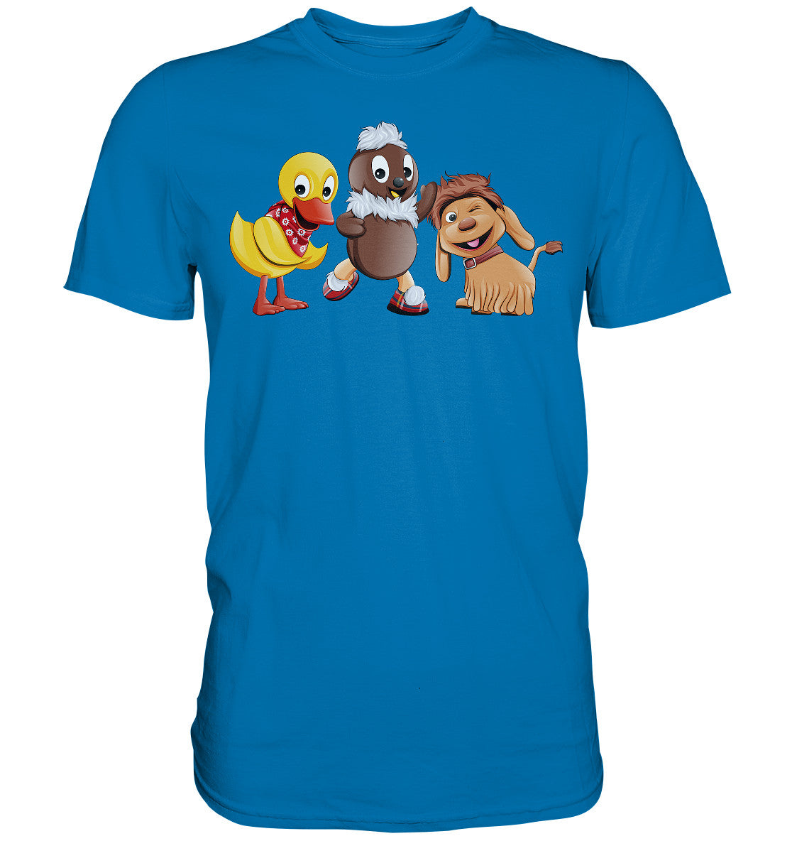 DDR Ostalgie Shirt Unisex • UNSER SANDMÄNNCHEN - PITTI, MOPPI & SCHNATTERINCHEN