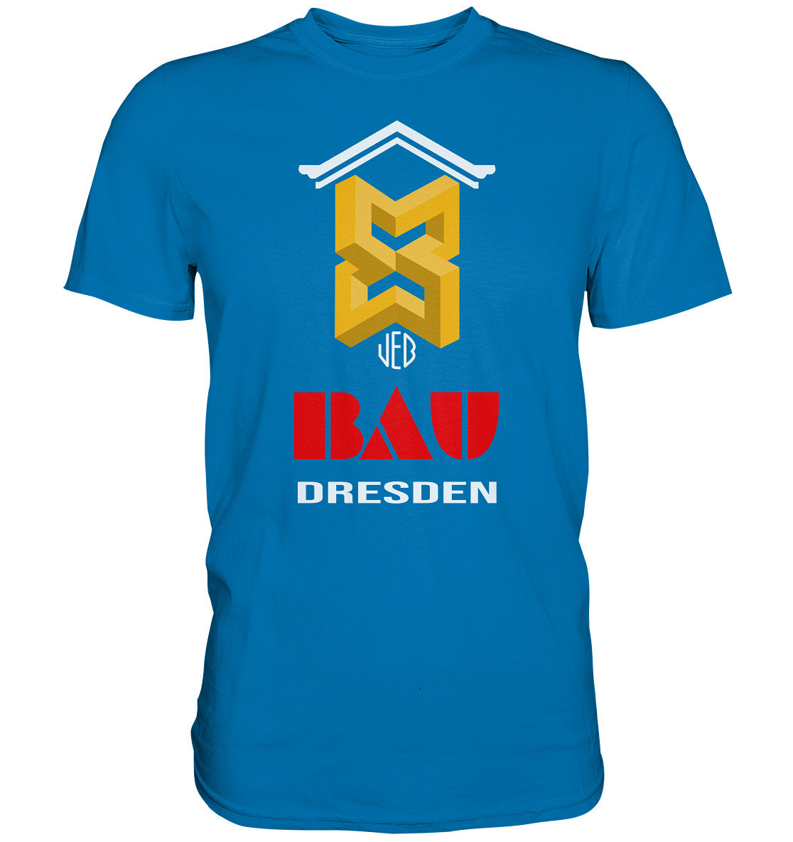 DDR Ostalgie Shirt Unisex • VEB BAU DRESDEN