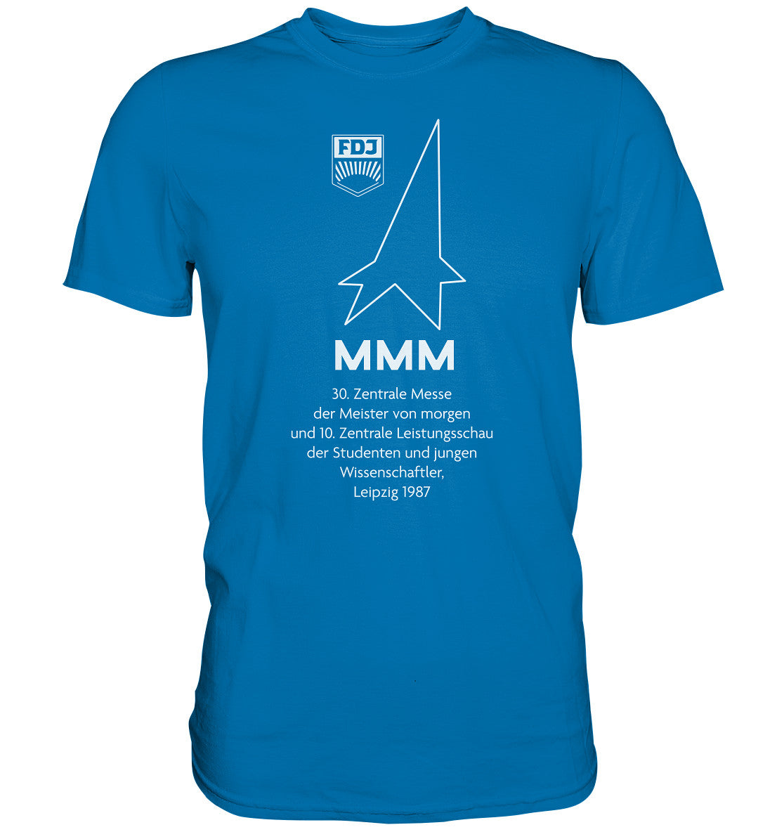 DDR Ostalgie Shirt Unisex • MESSE DER MEISTER VON MORGEN, LEIPZIG 1987
