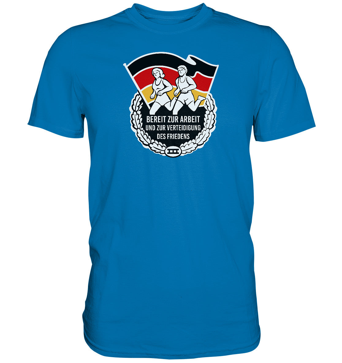 DDR Ostalgie Shirt Unisex • ORDEN - BEREIT ZUR ARBEIT UND ZUR VERTEIDIGUNG