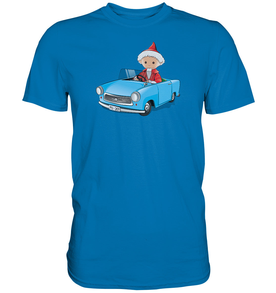 DDR Ostalgie Shirt Unisex • UNSER SANDMÄNNCHEN - TRABI-CRUISER (PU-201)