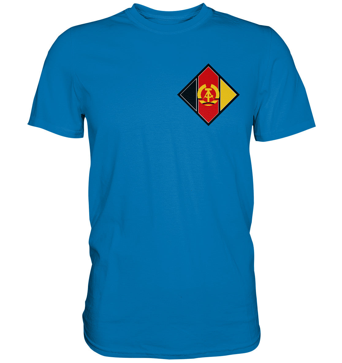 DDR Ostalgie Shirt Unisex • NVA LUFSTSTREITKRÄFTE - BRUST BADGE