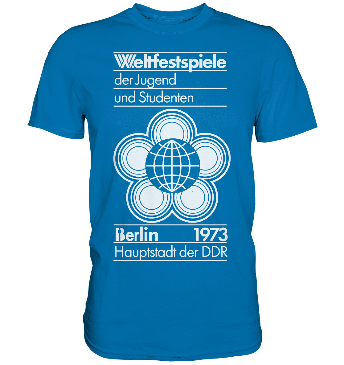 DDR Ostalgie Shirt Unisex • WELTFESTSPIELE BERLIN 1973 - PLAKATMOTIV