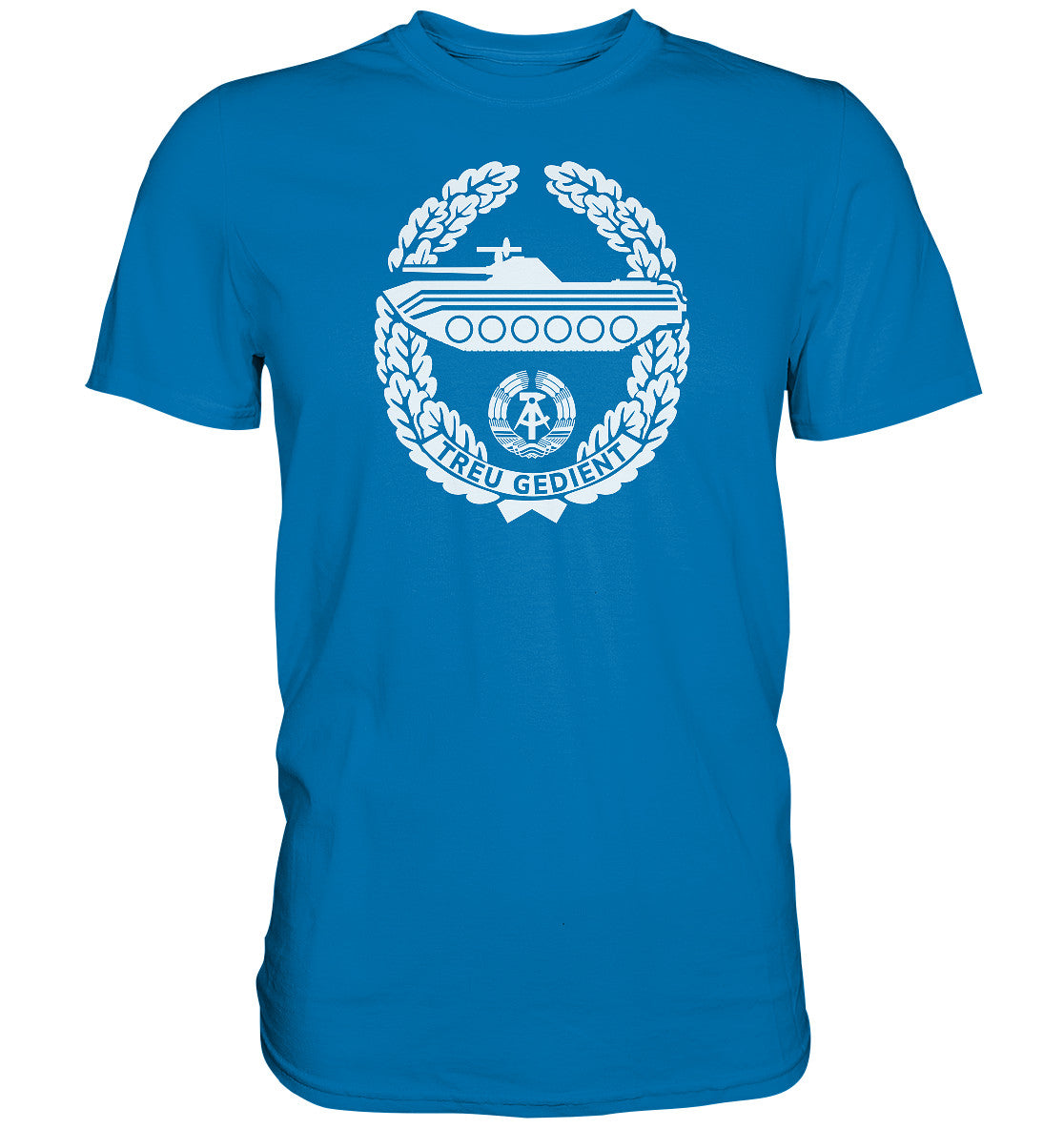 DDR Ostalgie Shirt Unisex • NVA-ORDEN - TREU GEDIENT - MOT. SCHÜTZENTRUPPEN