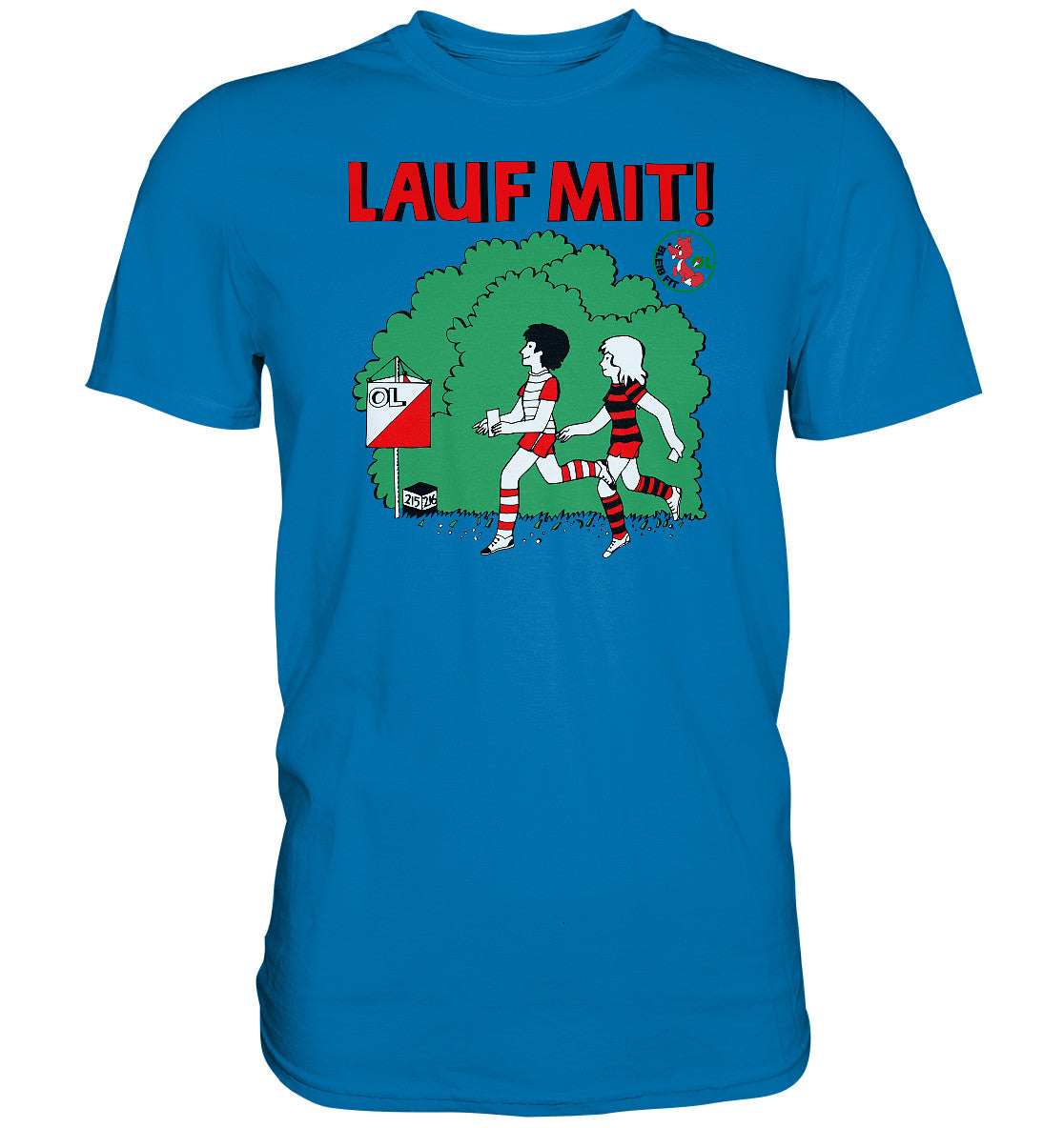 DDR Ostalgie Shirt Unisex • LAUF MIT - BLEIB FIT (DFF)