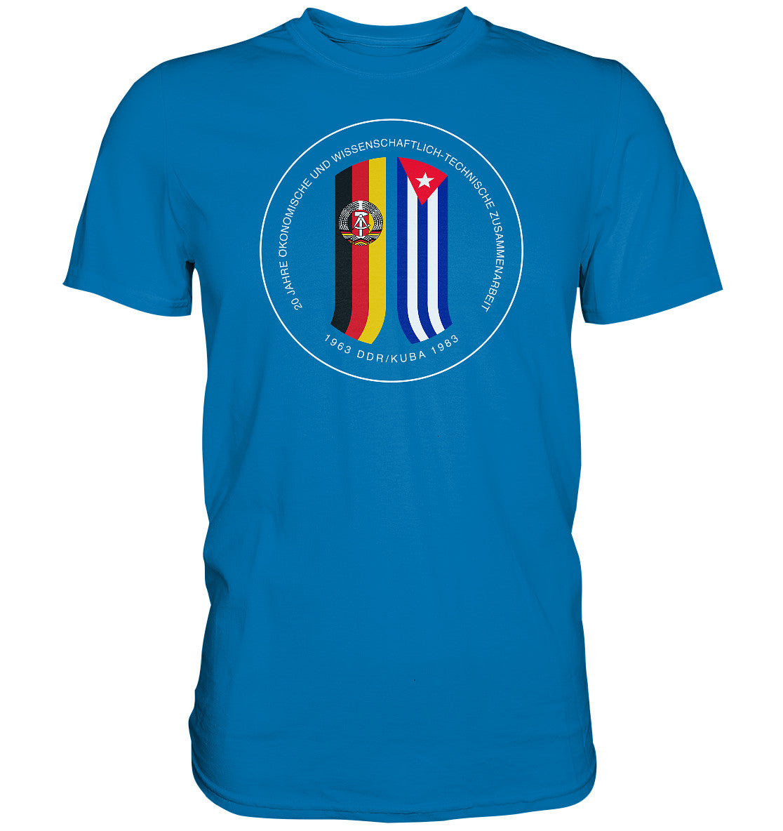 DDR Ostalgie Shirt Unisex • 20 JAHRE ZUSAMMENARBEIT DDR-KUBA