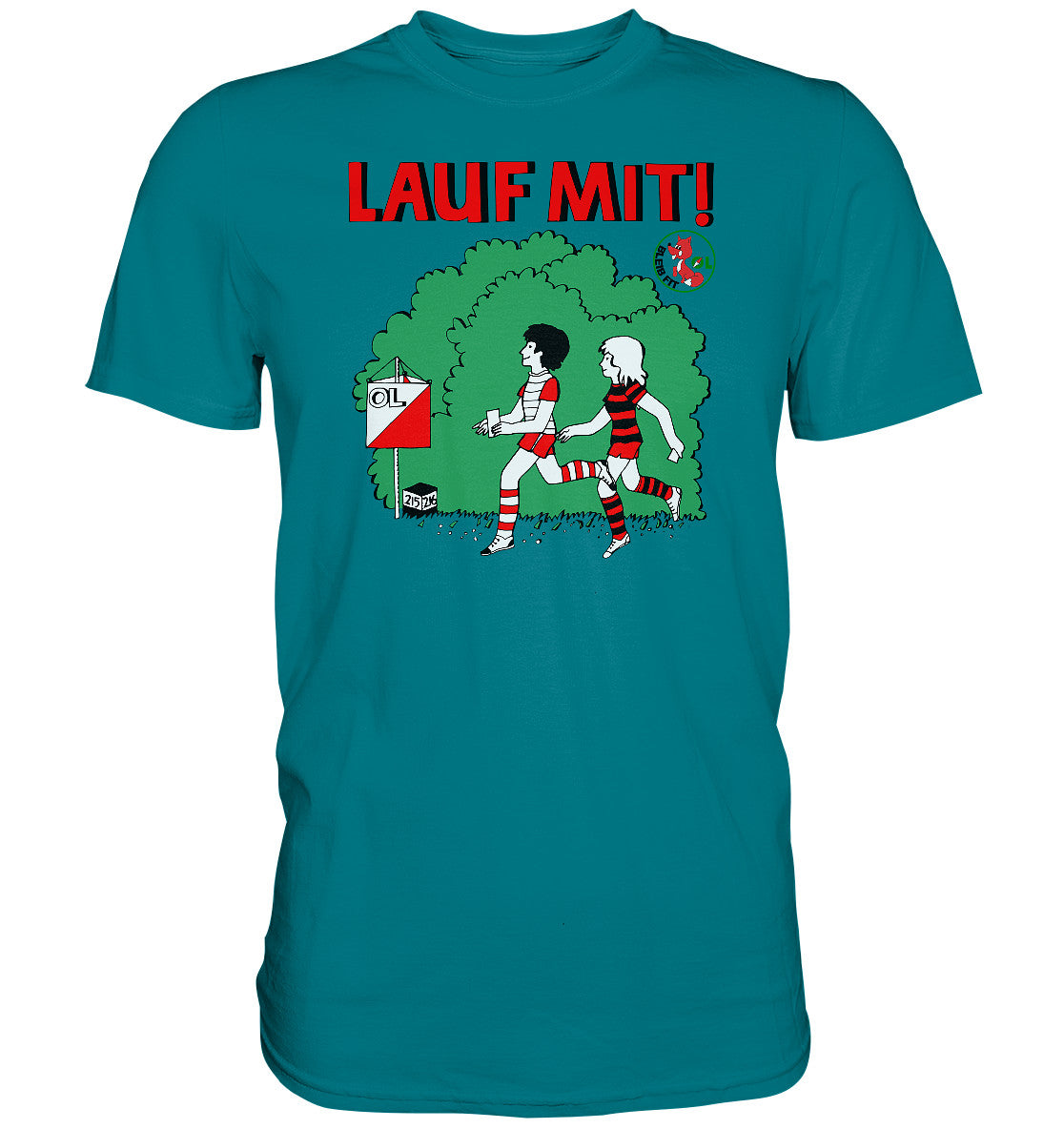 DDR Ostalgie Shirt Unisex • LAUF MIT - BLEIB FIT (DFF)