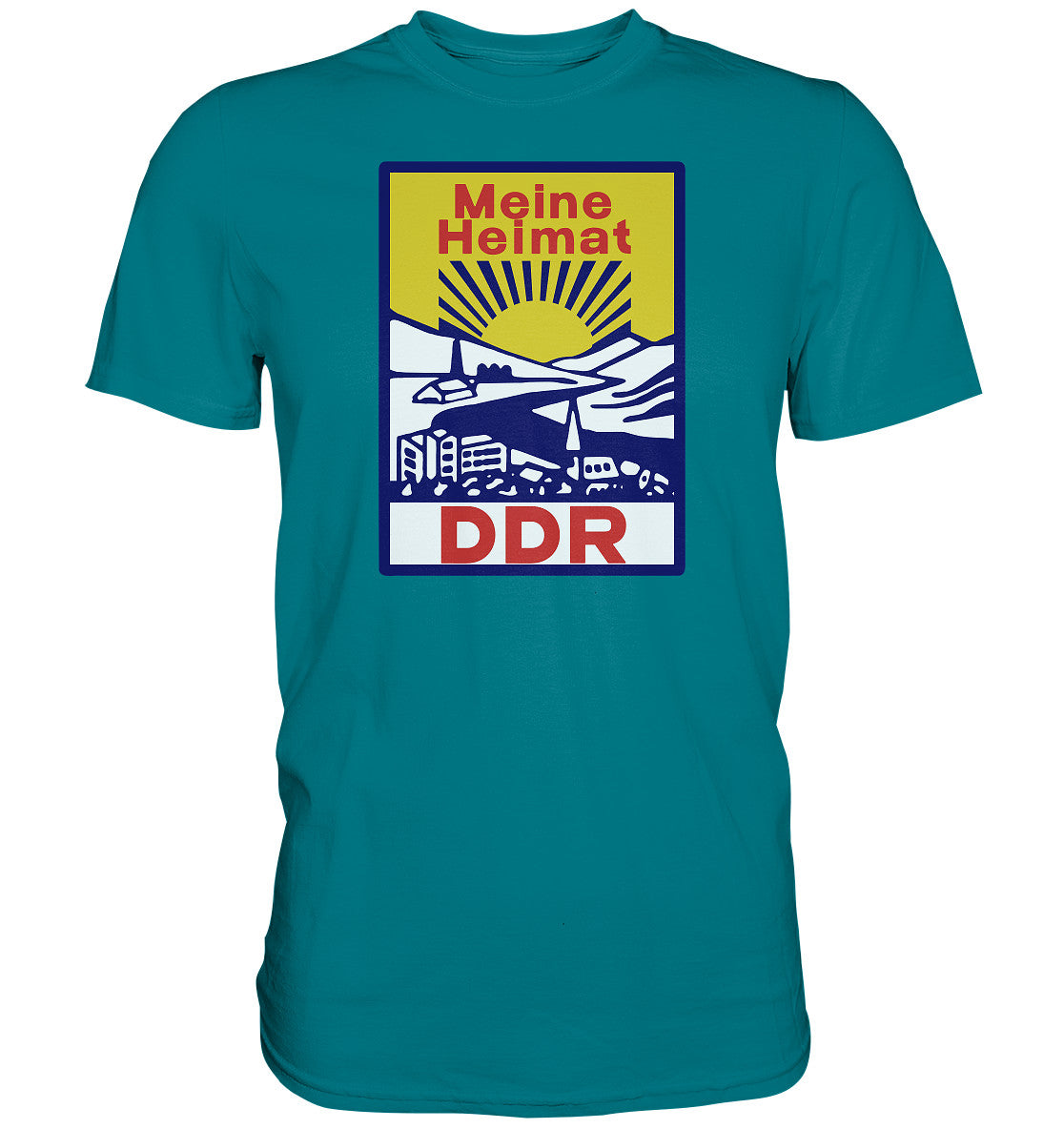 DDR Ostalgie Shirt Unisex • MEINE HEIMAT DDR