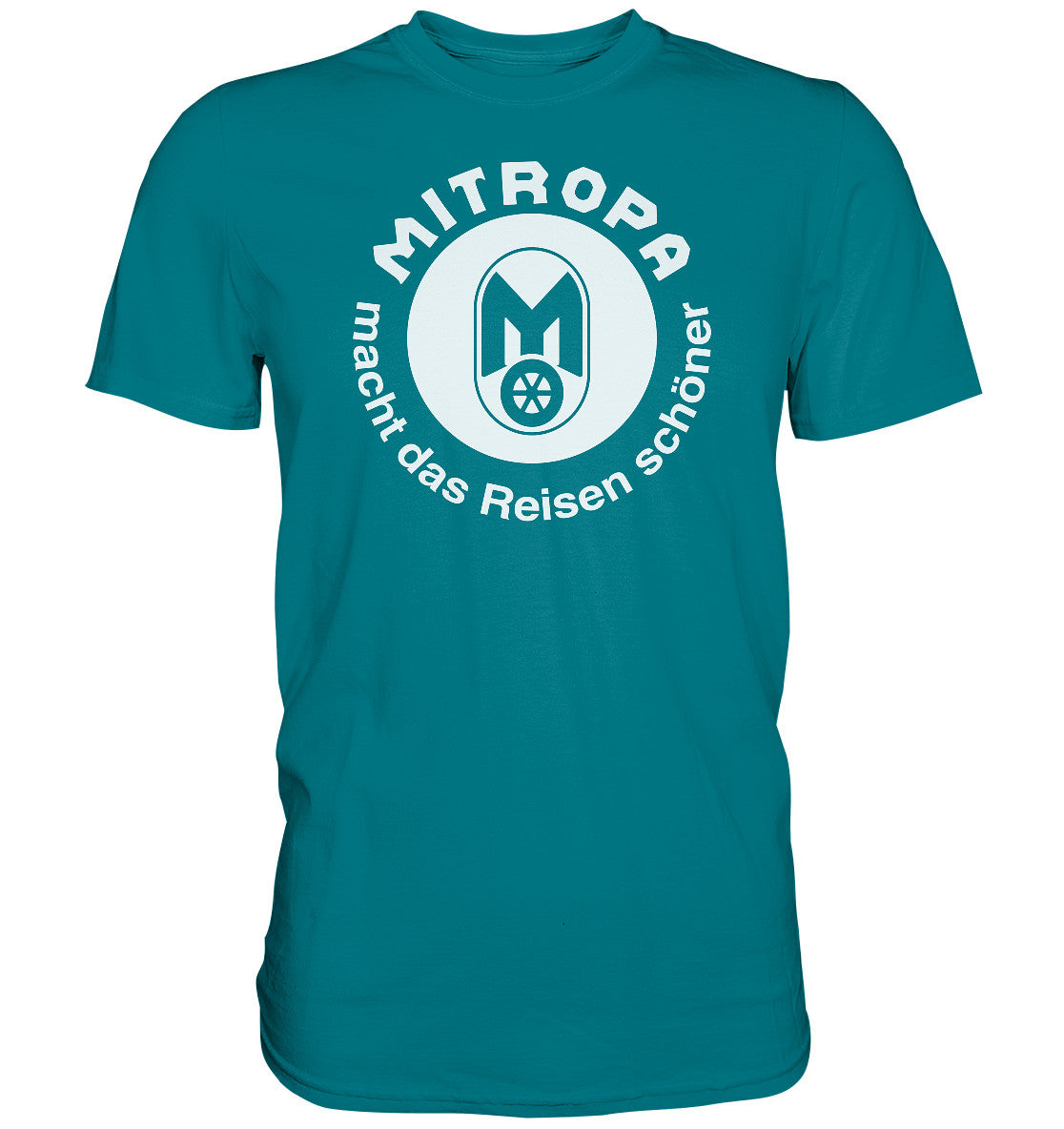 DDR Ostalgie Shirt Unisex • MITROPA MACHT DAS REISEN SCHÖNER - dunkel