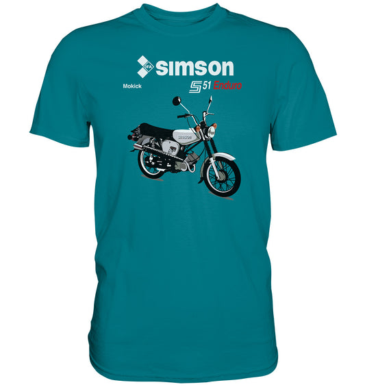DDR Ostalgie Shirt Unisex • SIMSON ENDURO - ORIGINAL PROSPEKT