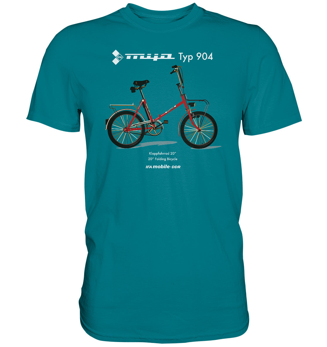 DDR Ostalgie Shirt Unisex • MIFA KLAPPRAD TYP 904 - ORIGINAL WERBUNG