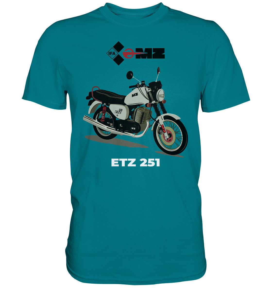 DDR Ostalgie Shirt Unisex • MZ ETZ 251 - ORIGINALWERBUNG