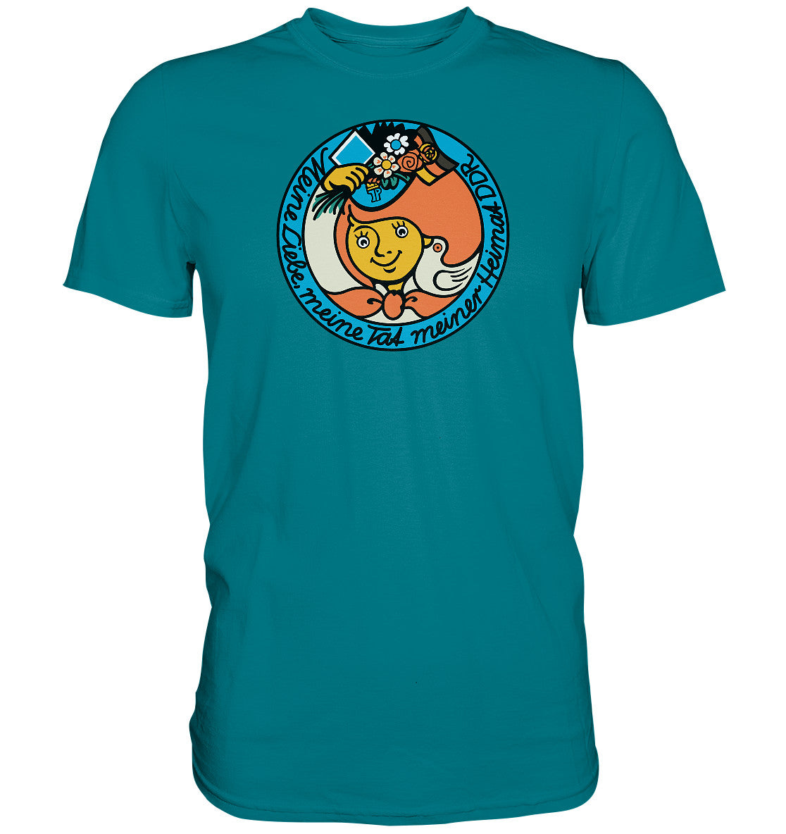 DDR Ostalgie Shirt Unisex • JUNGE PIONIERE - MEINE LIEBE MEINER HEIMAT