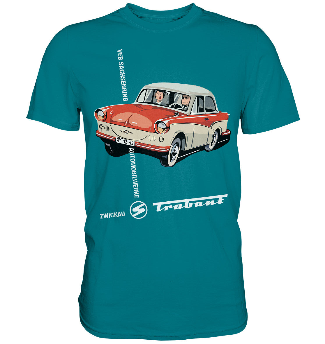 DDR Ostalgie Shirt Unisex • VEB SACHSENRING ZWICKAU TRABANT