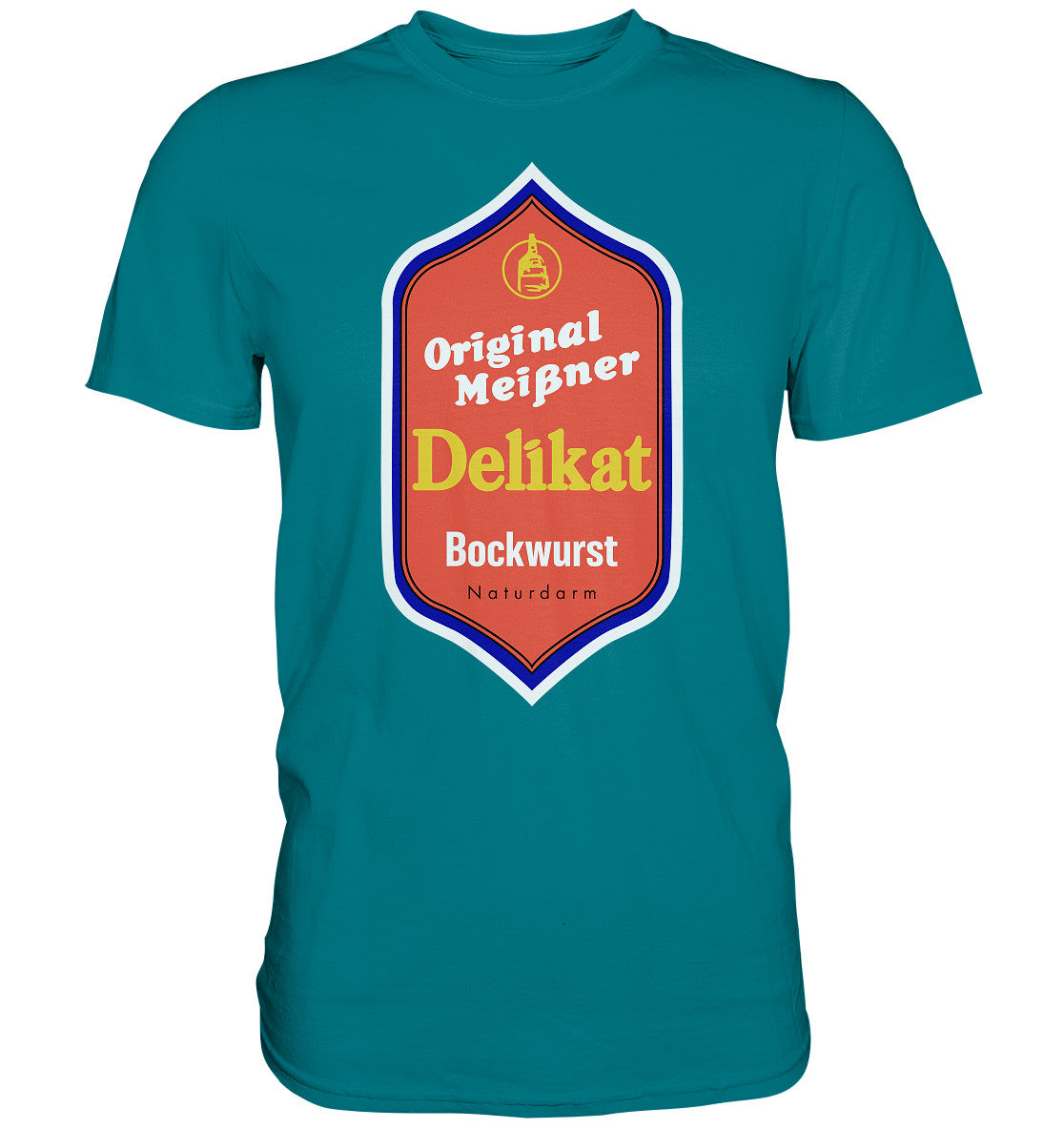 DDR Ostalgie Shirt Unisex • MEISSNER DELIKAT BOCKWURST