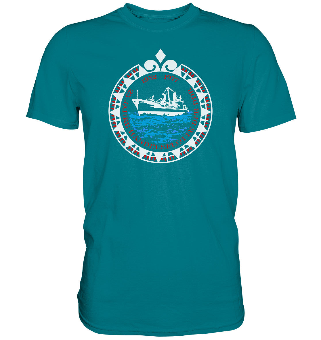 DDR Ostalgie Shirt Unisex • 25 JAHRE HANDELSFLOTTE DER DDR - dunkel