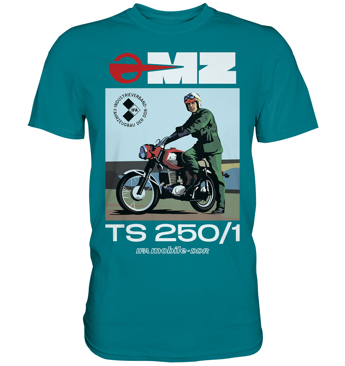 DDR Ostalgie Shirt Unisex • MZ TS 250 (ORIGINAL DDR-PLAKAT)