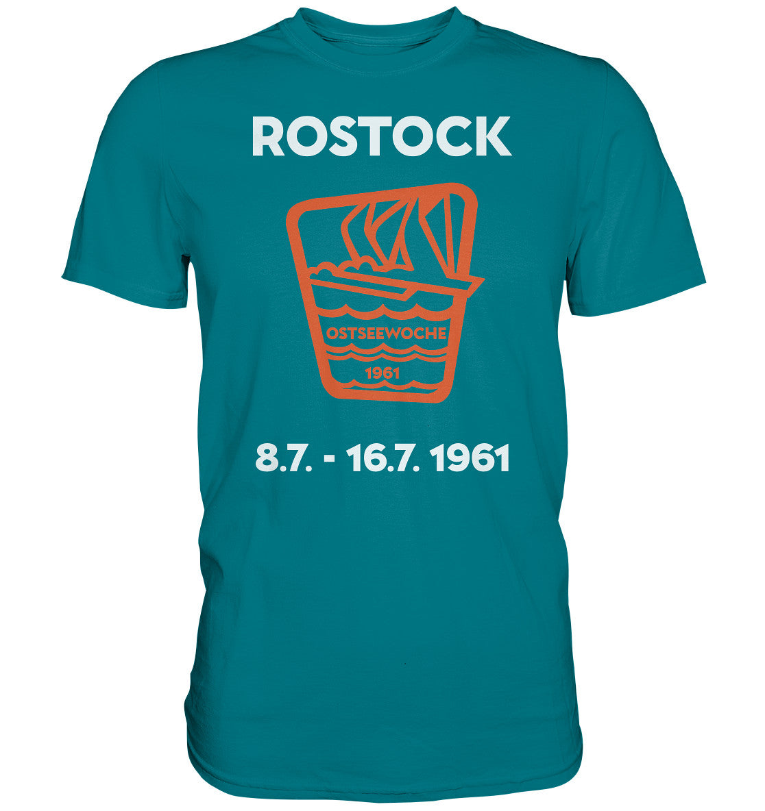 DDR Ostalgie Shirt Unisex • OSTSEEWOCHE ROSTOCK 1961