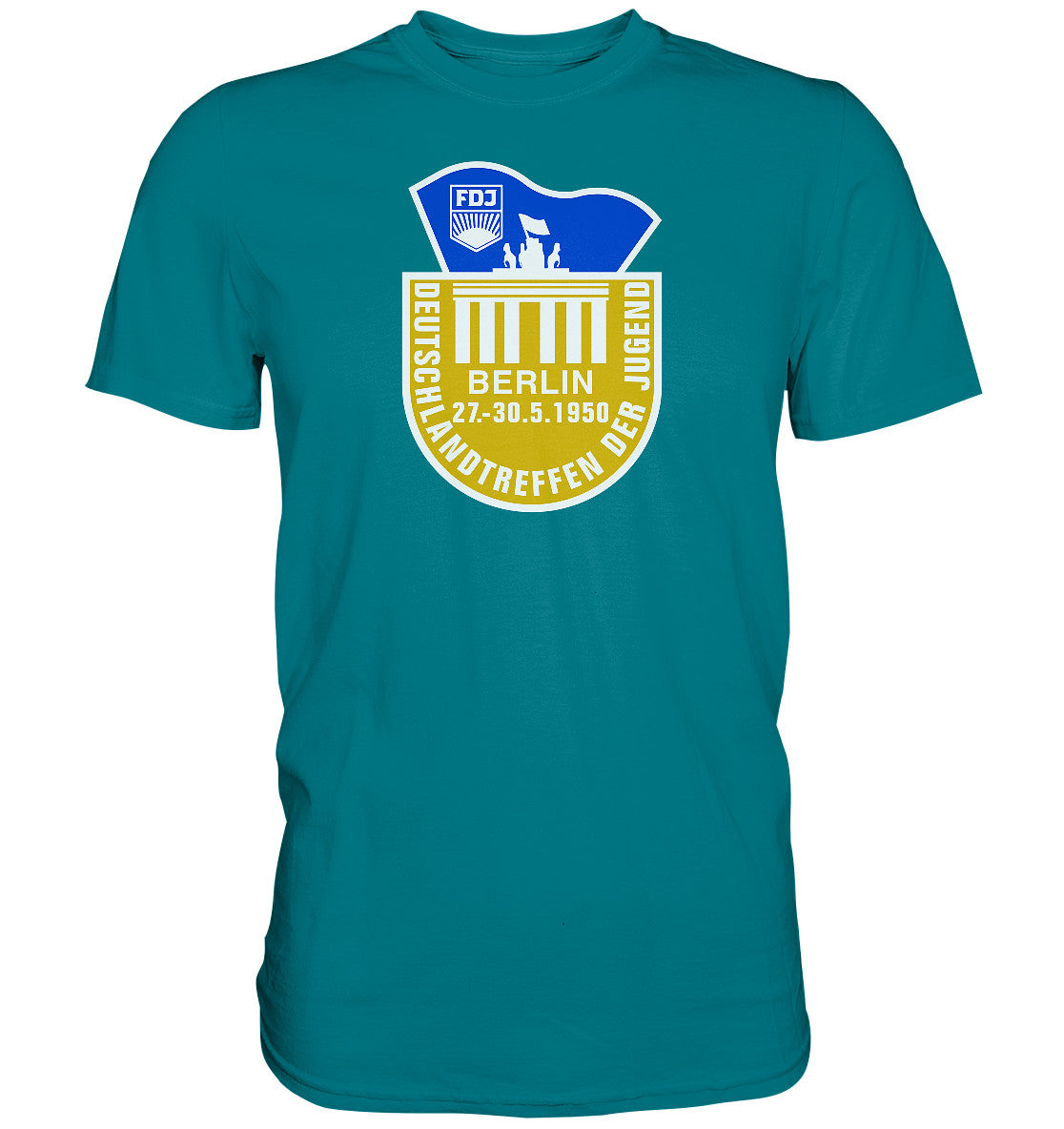 DDR Ostalgie Shirt Unisex • FDJ DEUTSCHLANDTREFFEN DER JUGEND - BERLIN 1950