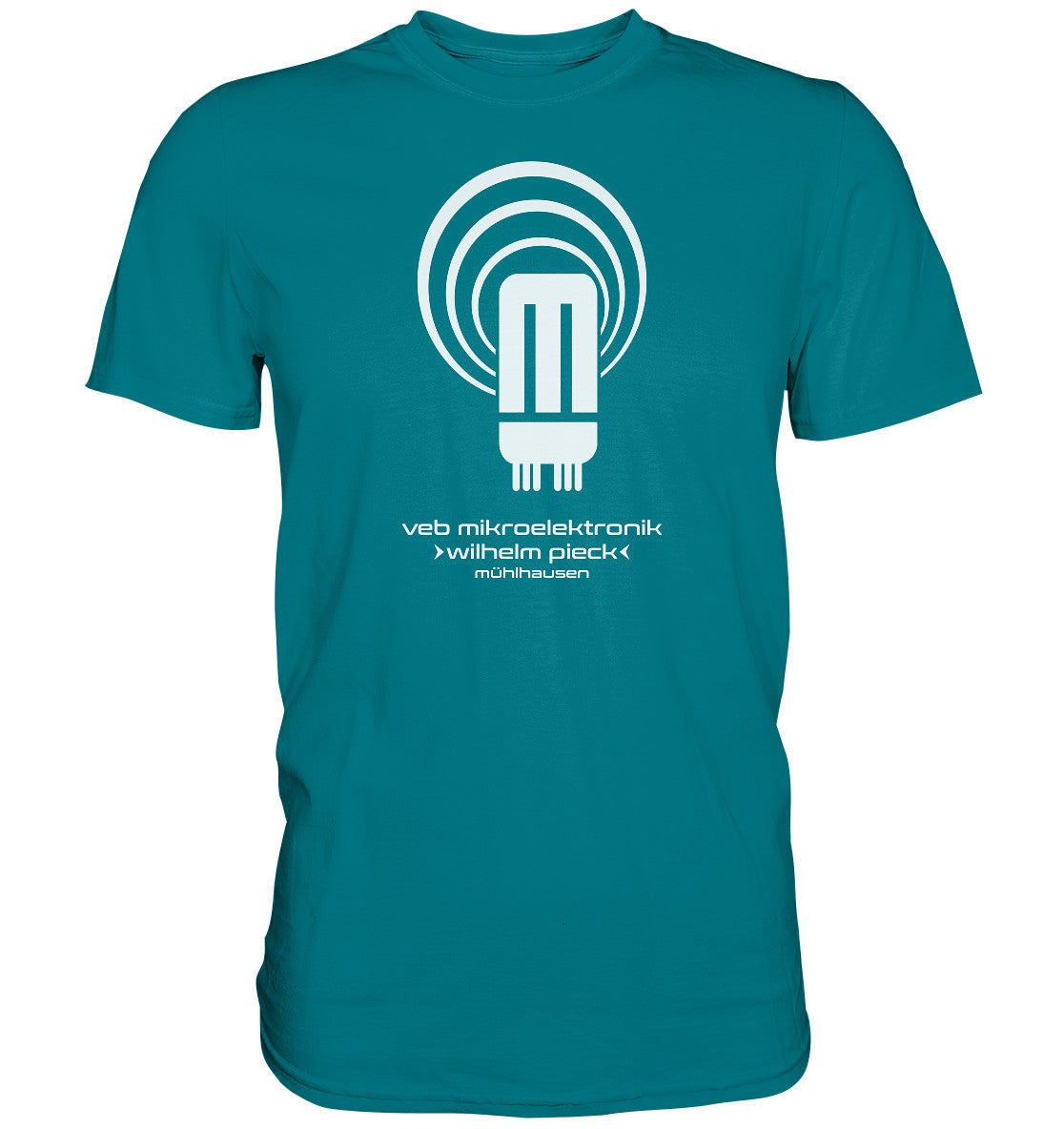 DDR Ostalgie Shirt Unisex • VEB MIKROELEKTRONIK WILHELM PIECK MÜHLHAUSEN