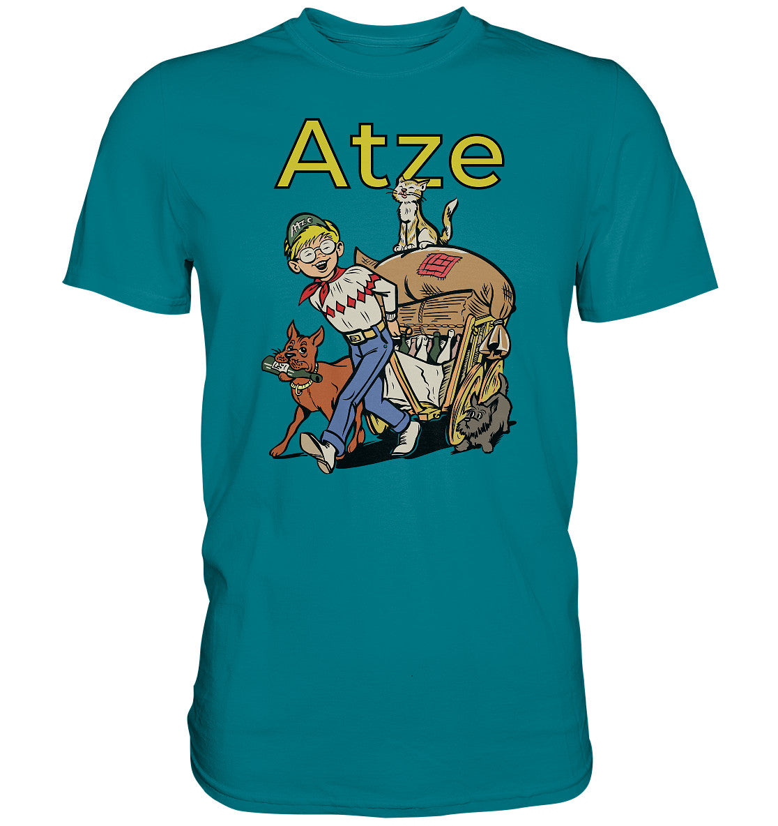 DDR Ostalgie Shirt Unisex • ATZE - TITEL ALTSTOFFE