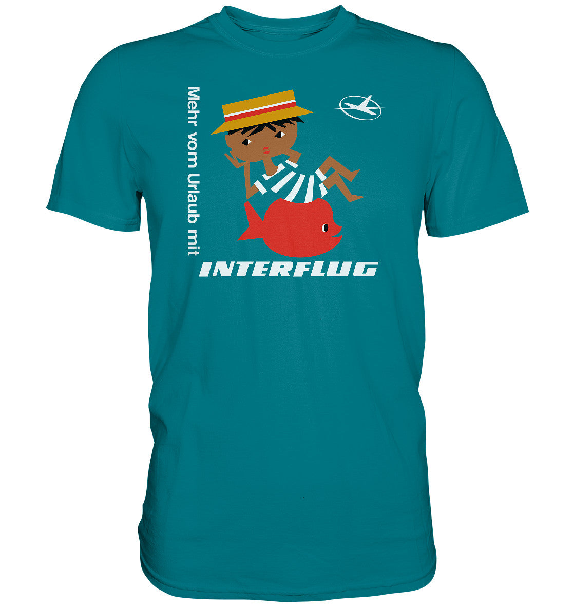 DDR Ostalgie Shirt Unisex • MEHR VOM URLAUB - MIT INTERFLUG