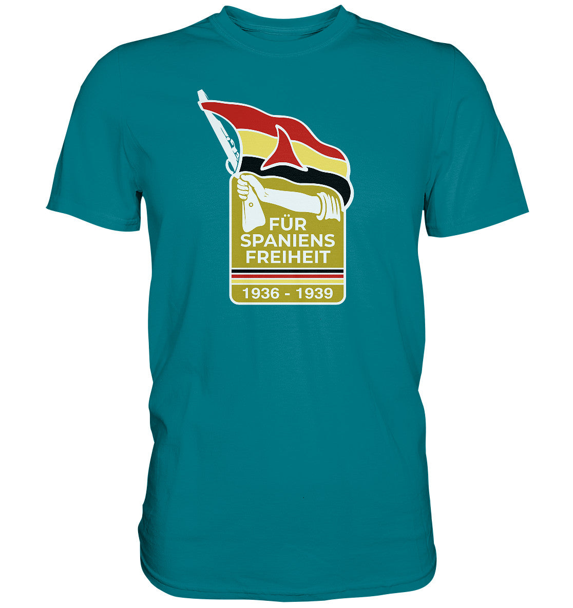 DDR Ostalgie Shirt Unisex • FÜR SPANIENS FREIHEIT - ABZEICHEN SPANIENKÄMPFER