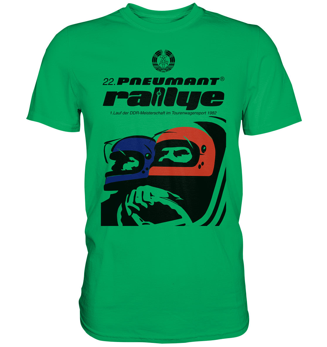 DDR Ostalgie Shirt Unisex • 22. PNEUMANT RALLYE 1982 (ORIGINAL DDR-PLAKAT)
