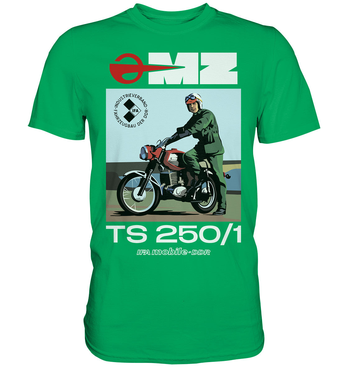 DDR Ostalgie Shirt Unisex • MZ TS 250 (ORIGINAL DDR-PLAKAT)