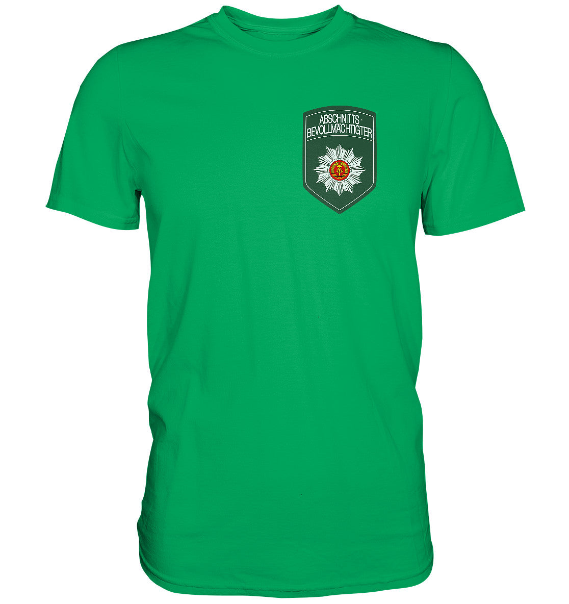 DDR Ostalgie Shirt Unisex • ABV - BRUST BADGE