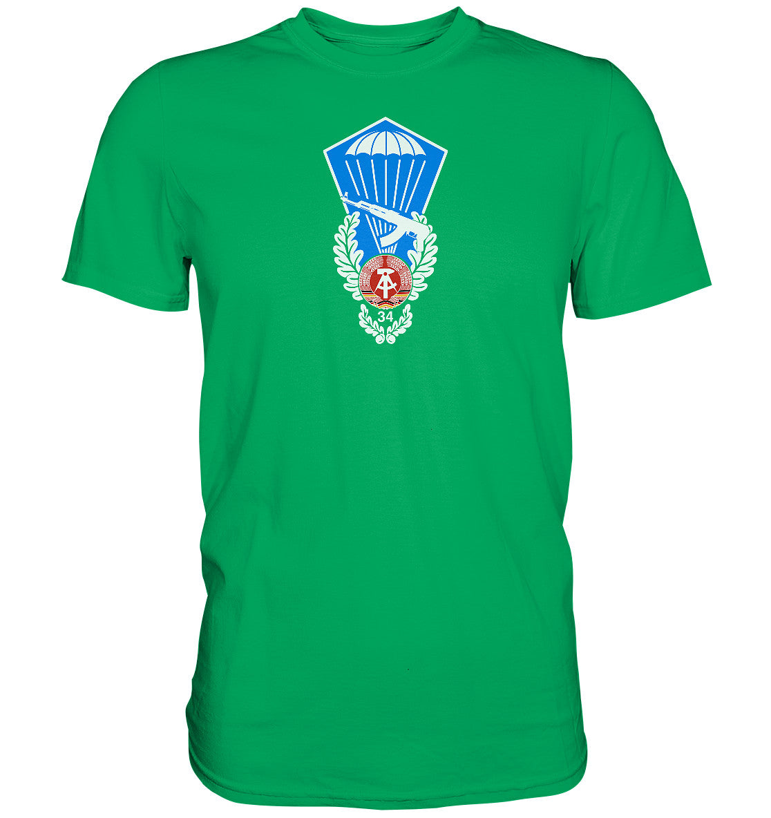 DDR Ostalgie Shirt Unisex • NVA SPRUNGABZEICHEN