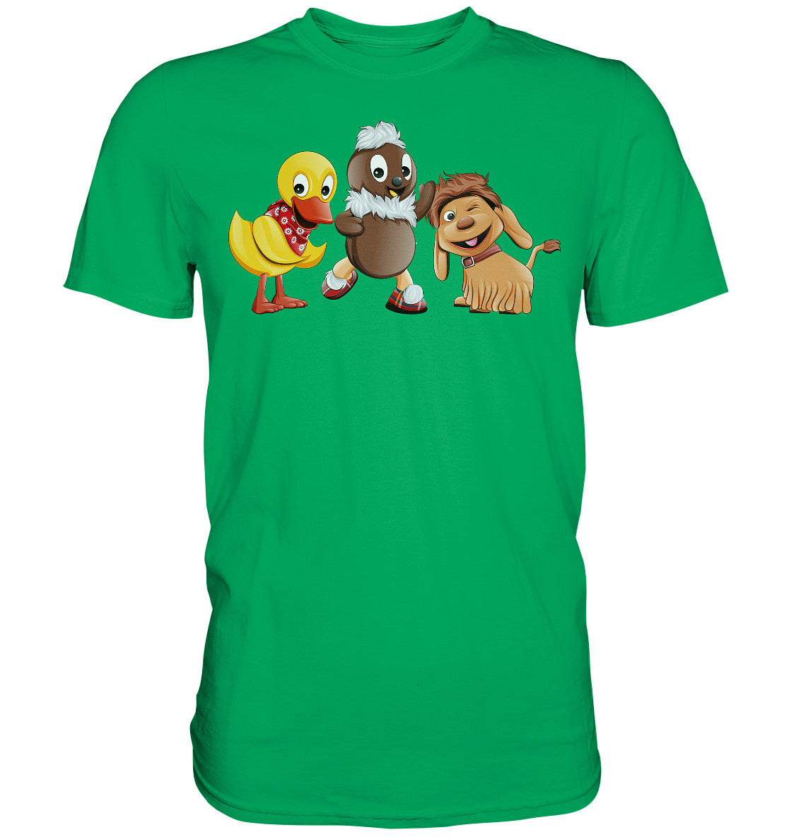 DDR Ostalgie Shirt Unisex • UNSER SANDMÄNNCHEN - PITTI, MOPPI & SCHNATTERINCHEN