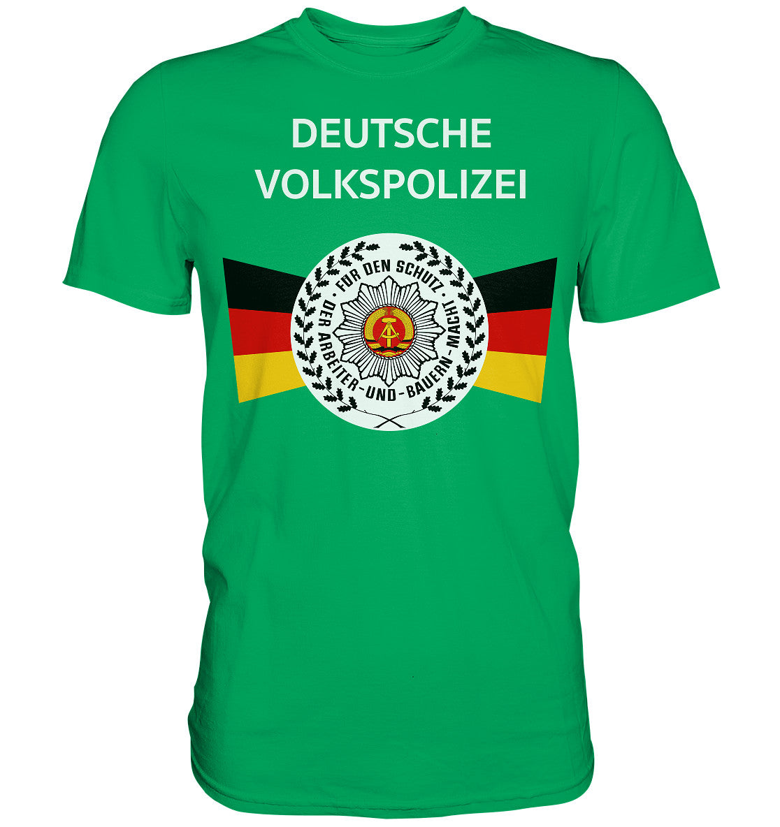 DDR Ostalgie Shirt Unisex • DEUTSCHE VOLKSPOLIZEI - ORIGINAL WIMPEL
