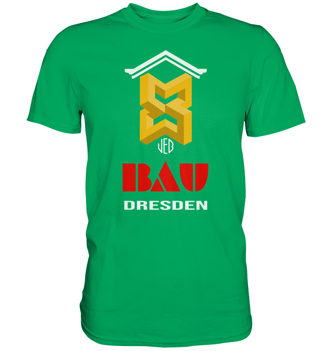 DDR Ostalgie Shirt Unisex • VEB BAU DRESDEN