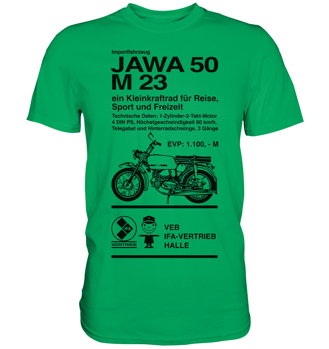 DDR Ostalgie Shirt Unisex • JAWA 50 M23 - ORIGINALPLAKAT