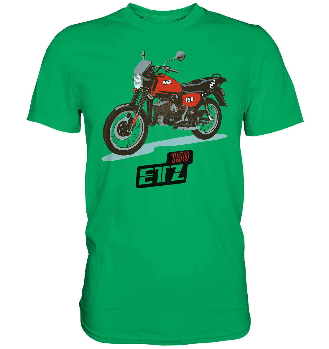 DDR Ostalgie Shirt Unisex • MZ ETZ 150 ROT (ORIGINAL DDR-PLAKAT)