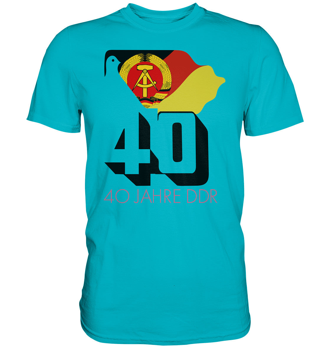 DDR Ostalgie Shirt Unisex • 40 JAHRE DDR - hell