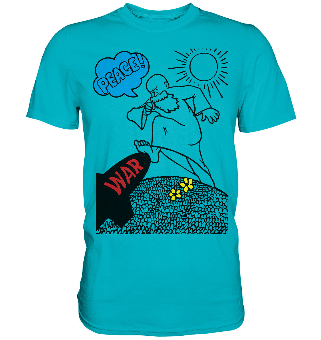 DDR Ostalgie Shirt Unisex • PEACE & WAR (ORIGINAL DDR-PLAKAT)