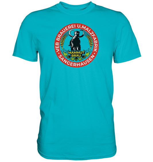 DDR Ostalgie Shirt Unisex • VEB BRAUEREI SANGERHAUSEN - MAMMUT BRÄU