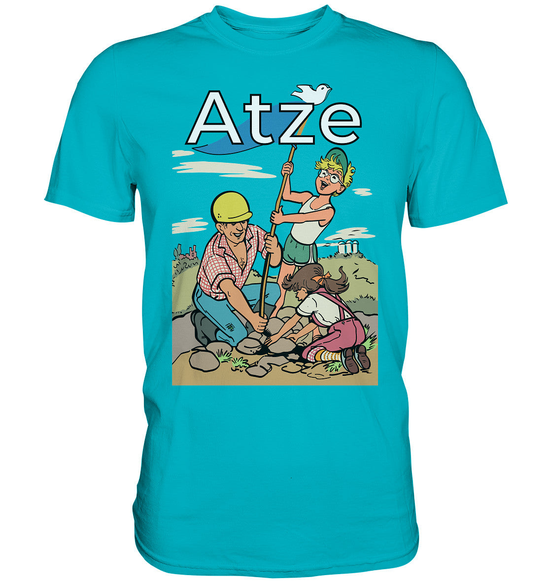 DDR Ostalgie Shirt Unisex • ATZE - TITEL FRIEDENSFLAGGE