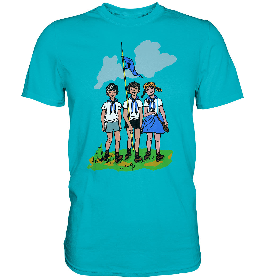 DDR Ostalgie Shirt Unisex • JUNGE PIONIERE - PIONIERAUSWEIS