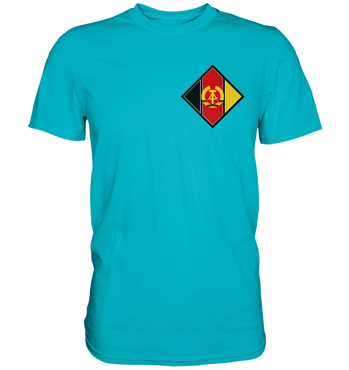 DDR Ostalgie Shirt Unisex • NVA LUFSTSTREITKRÄFTE - BRUST BADGE