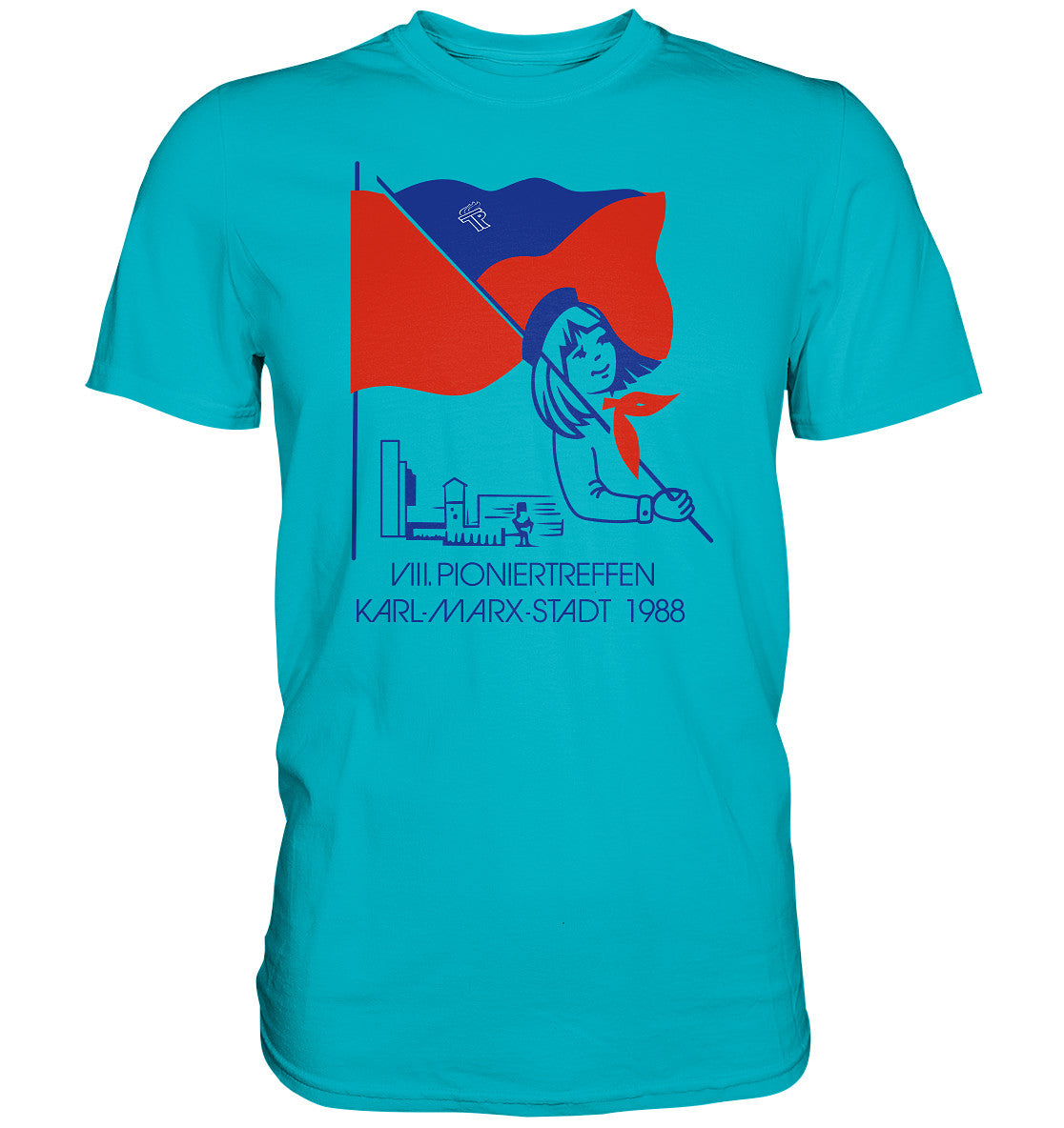 DDR Ostalgie Shirt Unisex • 8. PIONIERTREFFEN KARL-MARX-STADT 1988