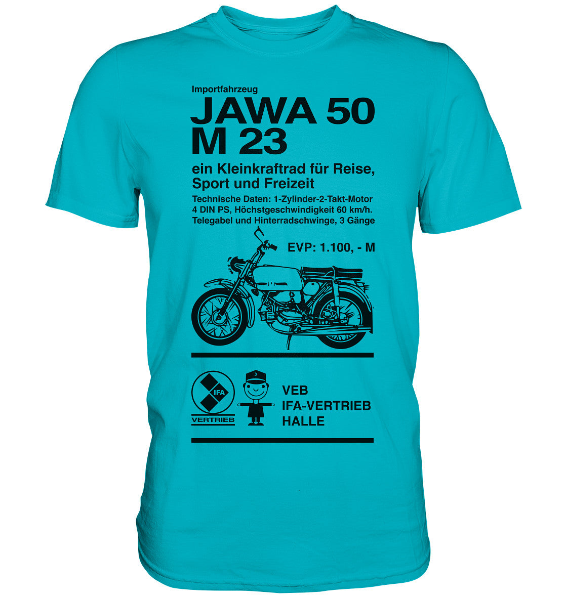 DDR Ostalgie Shirt Unisex • JAWA 50 M23 - ORIGINALPLAKAT