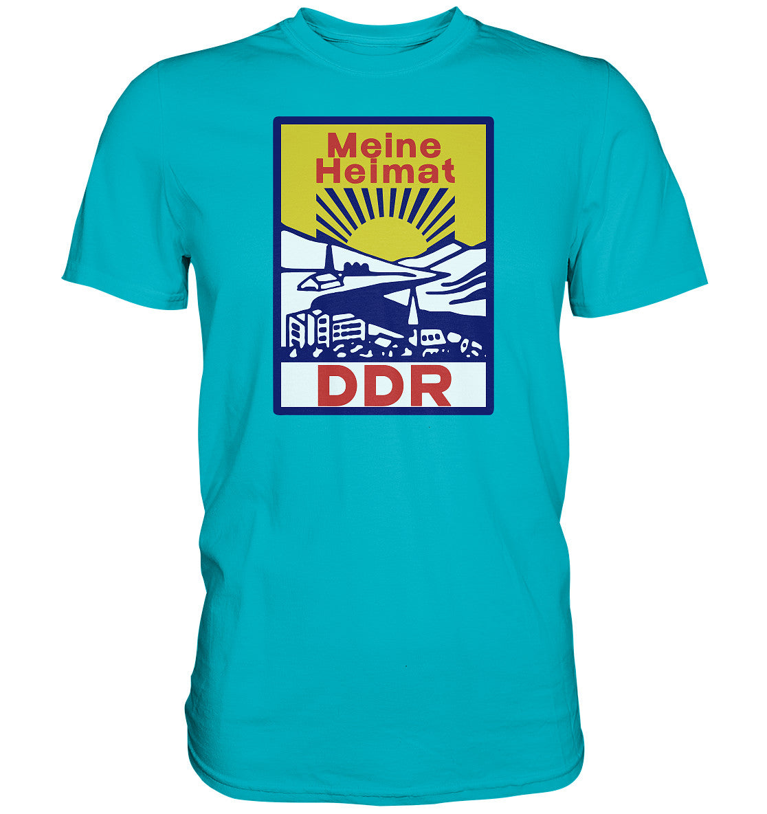 DDR Ostalgie Shirt Unisex • MEINE HEIMAT DDR