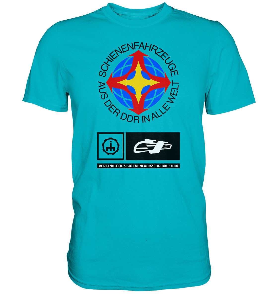 DDR Ostalgie Shirt Unisex • VEREINIGTER SCHIENENFAHRZEUGBAU DDR