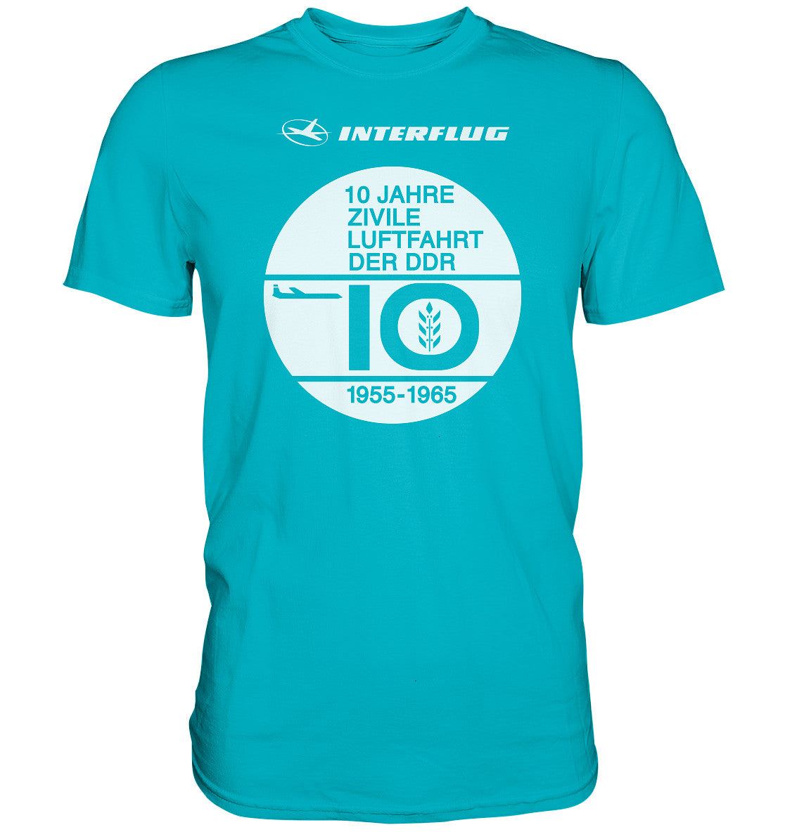 DDR Ostalgie Shirt Unisex • 10 JAHRE INTERFLUG